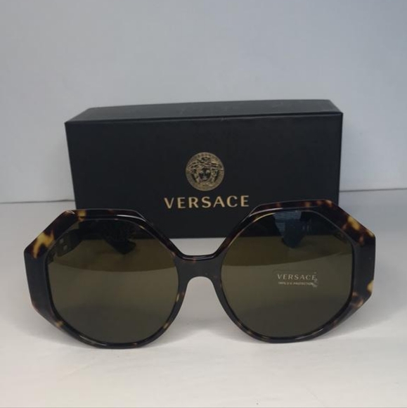 ? - Authentic New VERSACE VE4395 108/73 havana Sunglasses main image 11